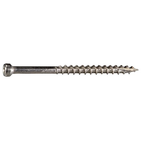 SABERDRIVE Deck Screw, #9 x 2-1/2 in, 316 Stainless Steel, Trim Head, 110 PK 55534